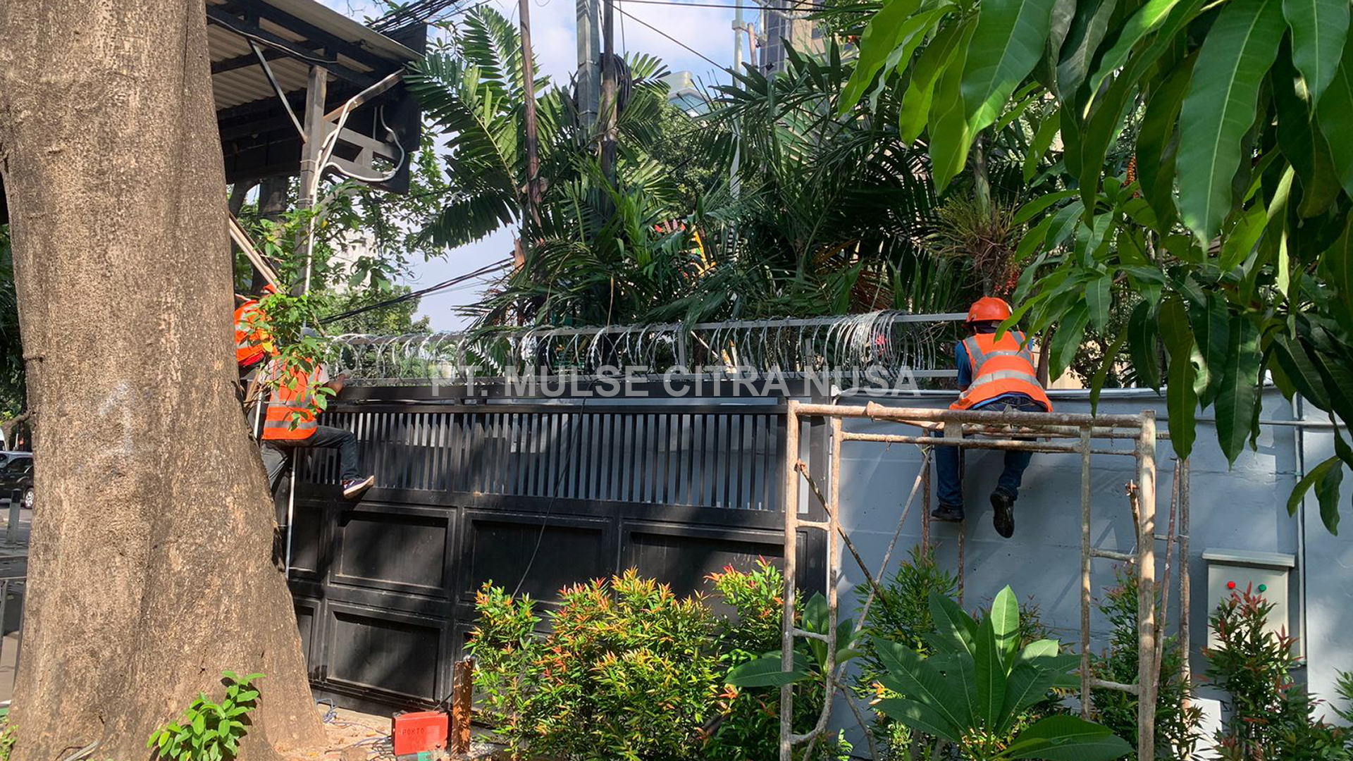 Pemasangan Kawat Berduri untuk Pagar